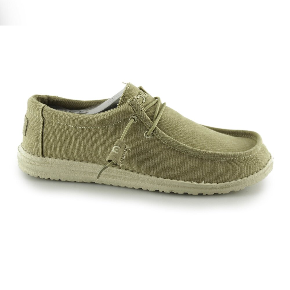 HEYDUDE MEN'S WALLY SOX SLIP-ON SHOES - MOCCASIN STYLE, CHESTNUT, 8